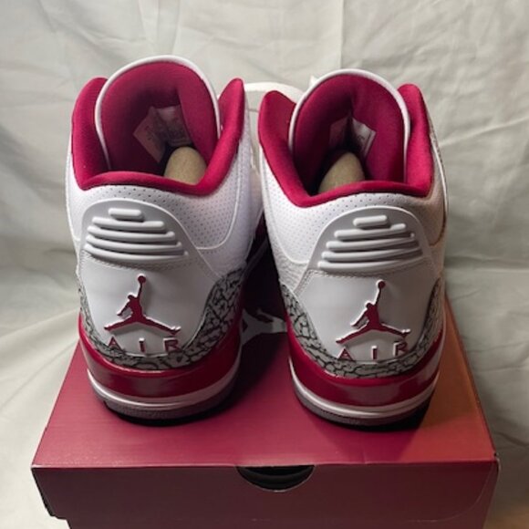 Air Jordan 3 Retro Cardinal Red - Brand New - Picture 4 of 5